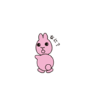 ピンクのうさぎかめこ（個別スタンプ：22）