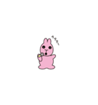 ピンクのうさぎかめこ（個別スタンプ：39）