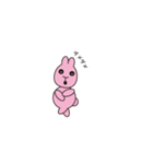 ピンクのうさぎかめこ（個別スタンプ：40）