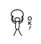 ただのアフロ（個別スタンプ：2）