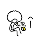 ただのアフロ（個別スタンプ：17）