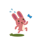 ピンクウサギのデイジー（個別スタンプ：3）