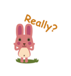 ピンクウサギのデイジー（個別スタンプ：5）