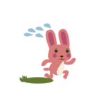 ピンクウサギのデイジー（個別スタンプ：9）