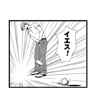 GOLF ゴルフ漫画風スタンプ（個別スタンプ：1）