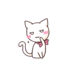 Tabby cat ＆ white cat（個別スタンプ：13）