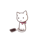 Tabby cat ＆ white cat（個別スタンプ：22）