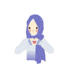 lovely Hijabi（個別スタンプ：4）