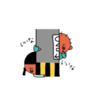 シャイ男とシャイ子（個別スタンプ：2）