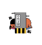 シャイ男とシャイ子（個別スタンプ：4）