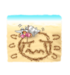 Sand Writing ＆ Hermit Crab (Int'l)（個別スタンプ：5）