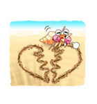 Sand Writing ＆ Hermit Crab (Int'l)（個別スタンプ：14）