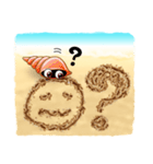 Sand Writing ＆ Hermit Crab (Int'l)（個別スタンプ：17）