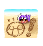 Sand Writing ＆ Hermit Crab (Int'l)（個別スタンプ：18）