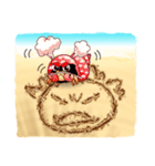 Sand Writing ＆ Hermit Crab (Int'l)（個別スタンプ：22）