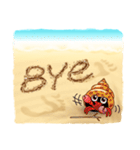 Sand Writing ＆ Hermit Crab (Int'l)（個別スタンプ：40）