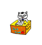 ニャン子とダンボール箱（個別スタンプ：27）