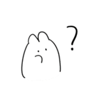 whiteうさぎ（個別スタンプ：4）