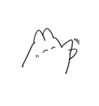 whiteうさぎ（個別スタンプ：7）