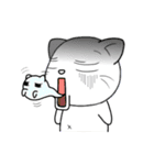 目つき悪いよ白猫さん（個別スタンプ：36）