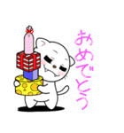 目つき悪いよ白猫さん（個別スタンプ：37）