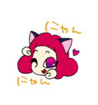 かわいいぶりっこ女の子（個別スタンプ：3）