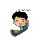 大粒と大呆蛙の日常生活（個別スタンプ：9）