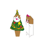 壁猫様クリスマスバージョン〜正月（個別スタンプ：15）