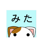 端っこから猫（個別スタンプ：7）