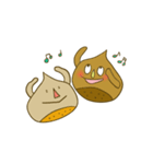 まろとモン太（個別スタンプ：1）