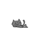 自由な黒猫（個別スタンプ：1）