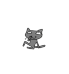自由な黒猫（個別スタンプ：3）