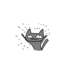 自由な黒猫（個別スタンプ：8）