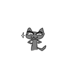 自由な黒猫（個別スタンプ：13）