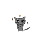 自由な黒猫（個別スタンプ：14）