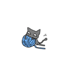 自由な黒猫（個別スタンプ：19）