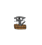 自由な黒猫（個別スタンプ：21）