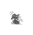 自由な黒猫（個別スタンプ：28）