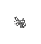 自由な黒猫（個別スタンプ：30）