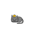 自由な黒猫（個別スタンプ：34）
