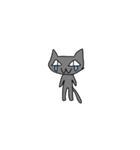 自由な黒猫（個別スタンプ：40）