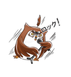 ふくろうのロックデュオ（個別スタンプ：1）