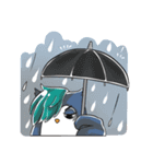 ふくろうのロックデュオ（個別スタンプ：17）