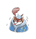 ふくろうのロックデュオ（個別スタンプ：24）