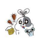 A magnificent day of fluffy rabbit KANG（個別スタンプ：13）