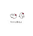 ふきだし文鳥（個別スタンプ：30）