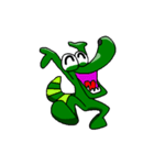 Crocodile the action（個別スタンプ：3）