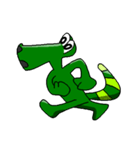 Crocodile the action（個別スタンプ：35）