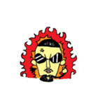 ロケンローラーと仲間達。（個別スタンプ：8）