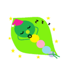 いもむし グリーン（個別スタンプ：9）